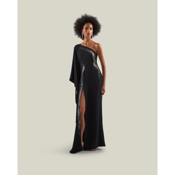 Taller Marmo Palladium Dress - Dresses - Italian Luxury Evening Wear at Coveti