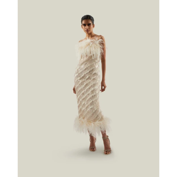 Taller Marmo Sunset Boulevard Dress - Dresses - Italian Luxury Evening Wear at Coveti