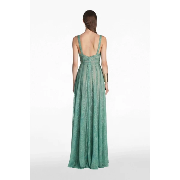 Tony Ward Chantilly Lace a Line Gown - Dresses - Lebanese Luxury Evening Wear at Coveti
