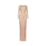 Tony Ward Gold Degradé Beaded Gown - Dresses - Lebanese Luxury Evening Wear at Coveti