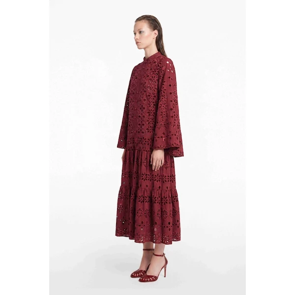 Tony Ward Mauve Crochet Mini Dress - Dresses - Lebanese Luxury Evening Wear at Coveti