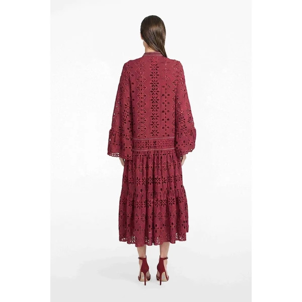 Tony Ward Mauve Crochet Mini Dress - Dresses - Lebanese Luxury Evening Wear at Coveti