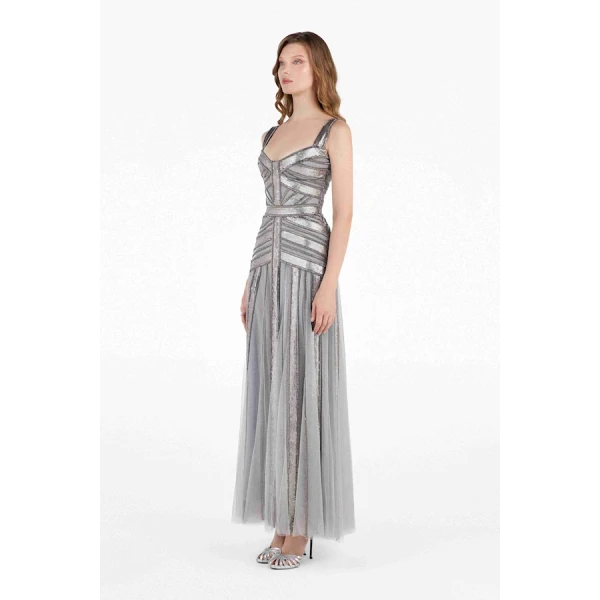 Tony Ward Metallic Mirage Gown - Dresses - Lebanese Luxury Evening Wear at Coveti