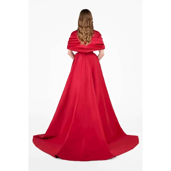 Tony Ward Red Heart Corset Maxi Dress - Dresses - Lebanese Luxury Evening Wear at Coveti