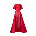 Tony Ward Red Heart Corset Maxi Dress - Dresses - Lebanese Luxury Evening Wear at Coveti