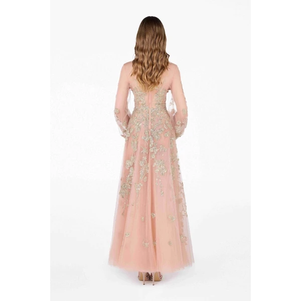 Tony Ward Vintage Rose Midi Dress - Dresses - Lebanese Luxury Evening Wear at Coveti