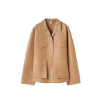 Totême Army leather jacket in Camel - Jackets - Scandinavian Minimalist Luxury at Coveti