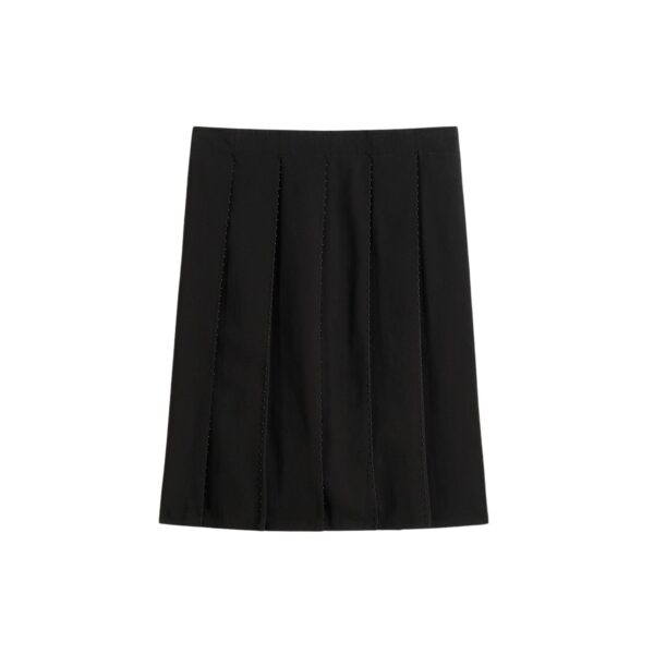 Totême Beaded pleat skirt in Black - Skirts - Scandinavian Minimalist Luxury at Coveti