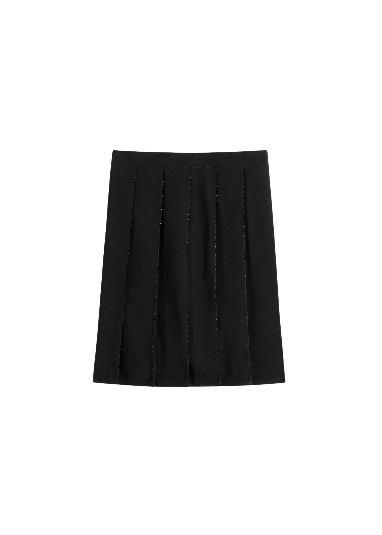 Totême Beaded pleat skirt in Black - Skirts - Scandinavian Minimalist Luxury at Coveti
