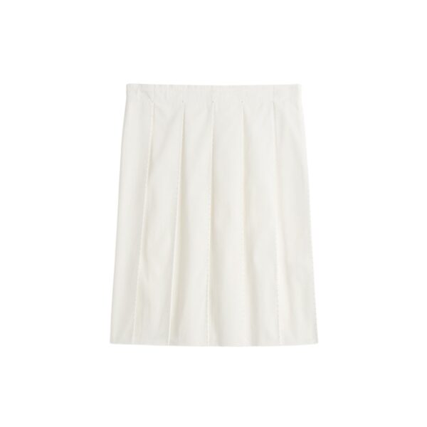 Totême Beaded pleat skirt in White - Skirts - Scandinavian Minimalist Luxury at Coveti
