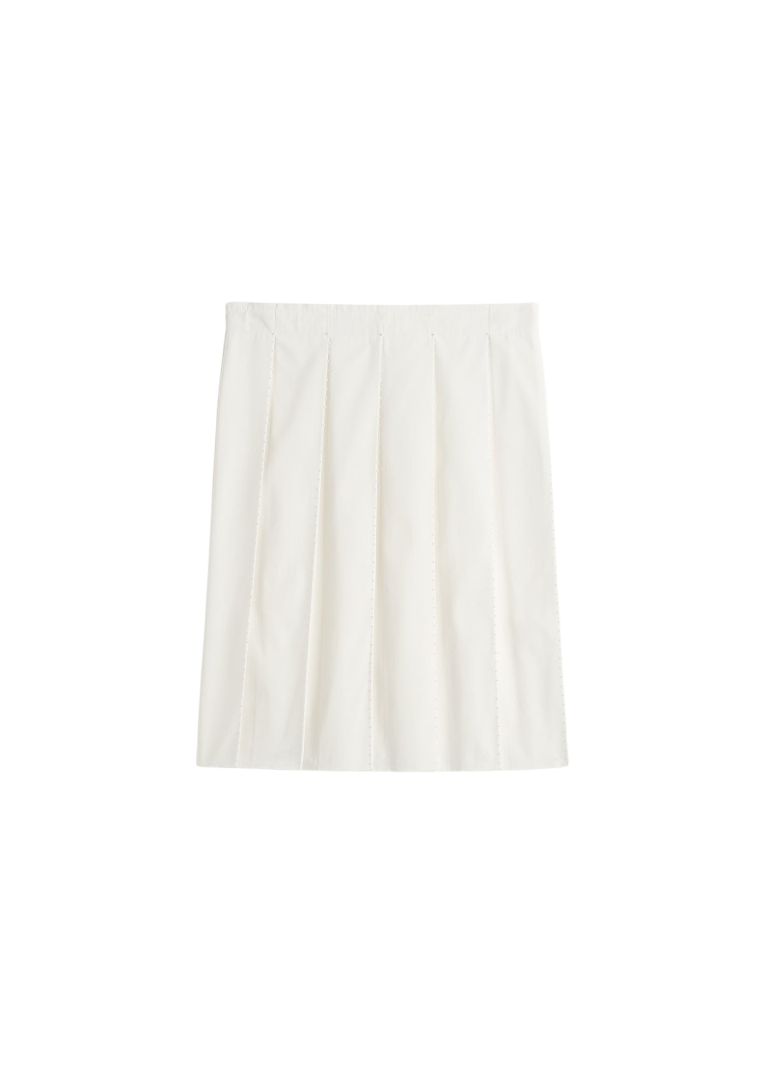 Totême Beaded pleat skirt in White - Skirts - Scandinavian Minimalist Luxury at Coveti