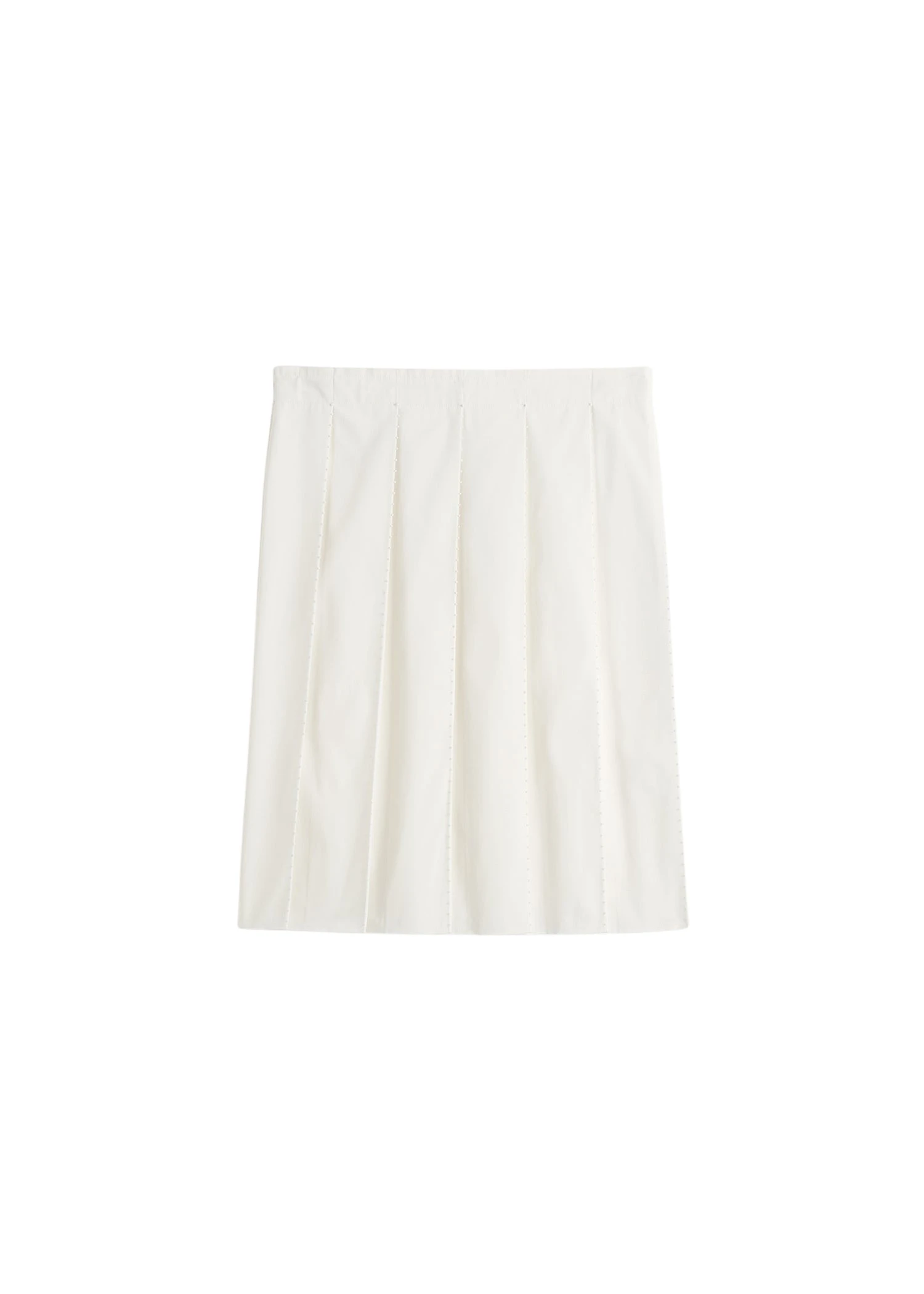 Toteme-Beaded-pleat-skirt-in-White45812_nobg Totême Beaded pleat skirt in White - Skirts - Scandinavian Minimalist Luxury at Coveti