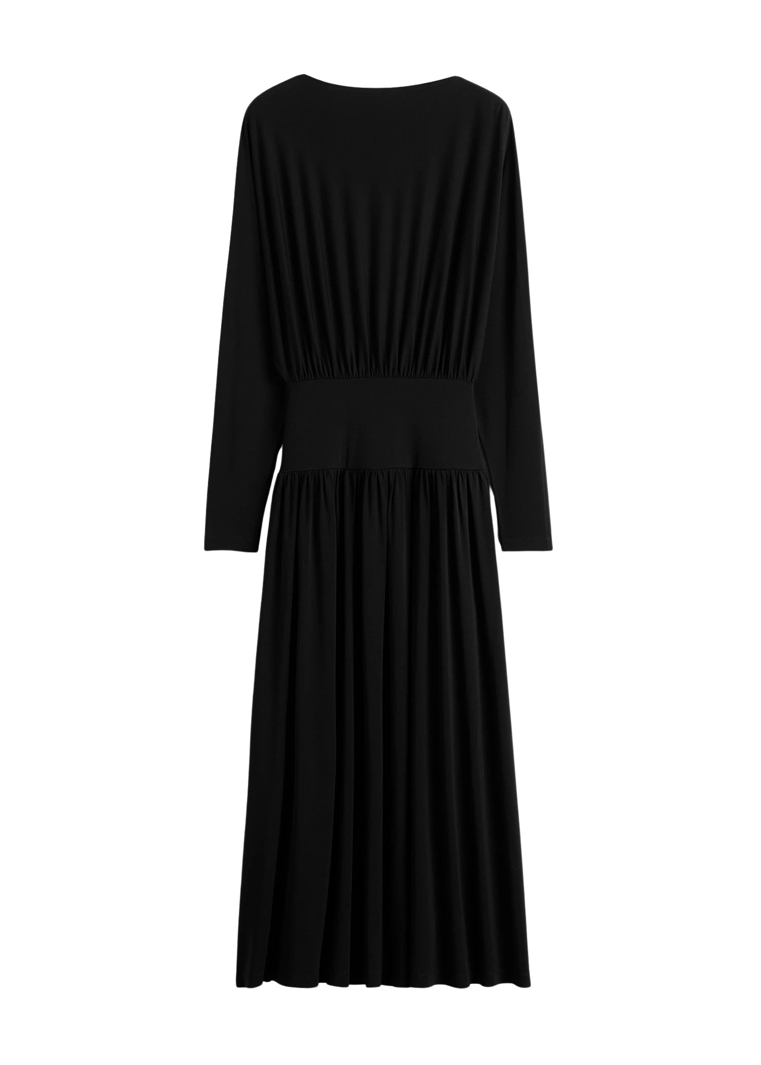 Totême Boatneck jersey dress in Black - Dresses - Scandinavian Minimalist Luxury at Coveti