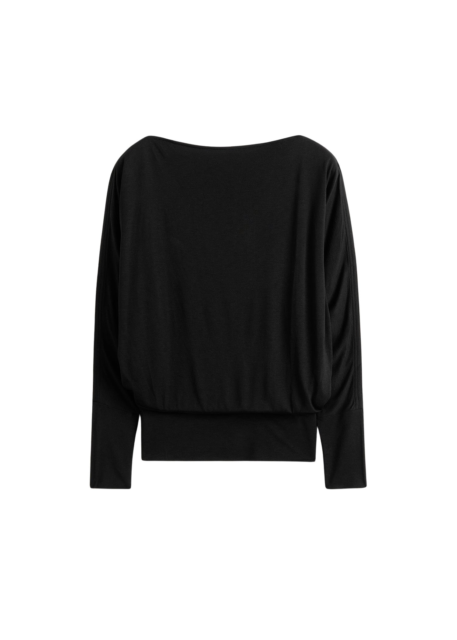 Toteme Boatneck jersey top in Black