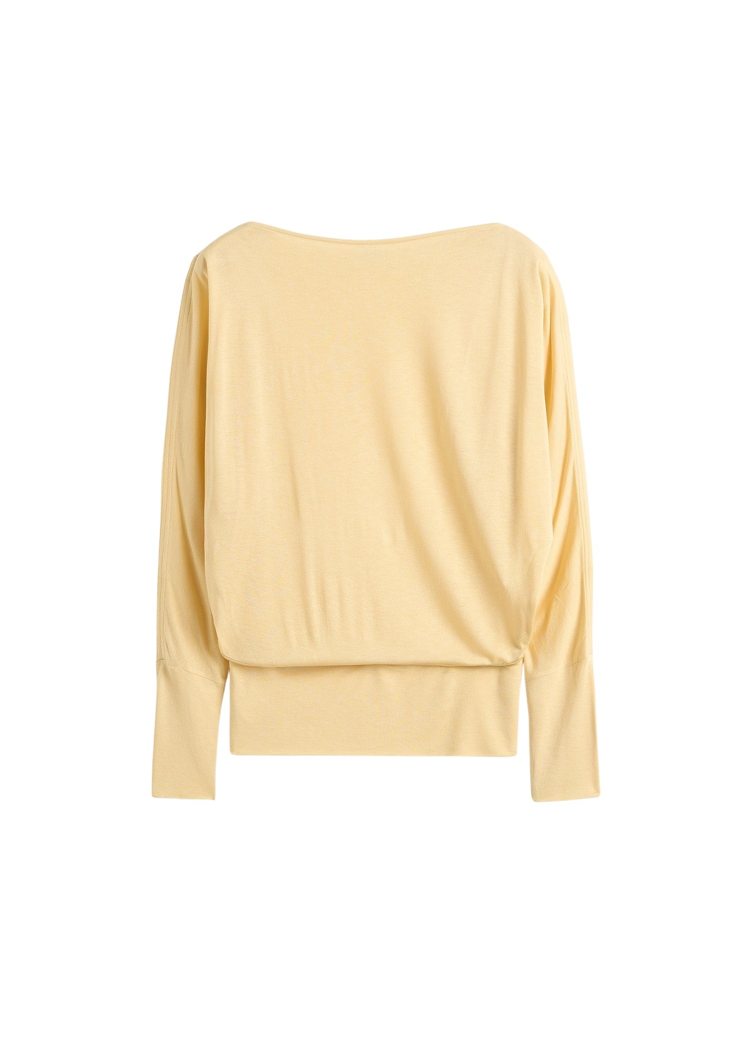 Toteme Boatneck jersey top in Champagne