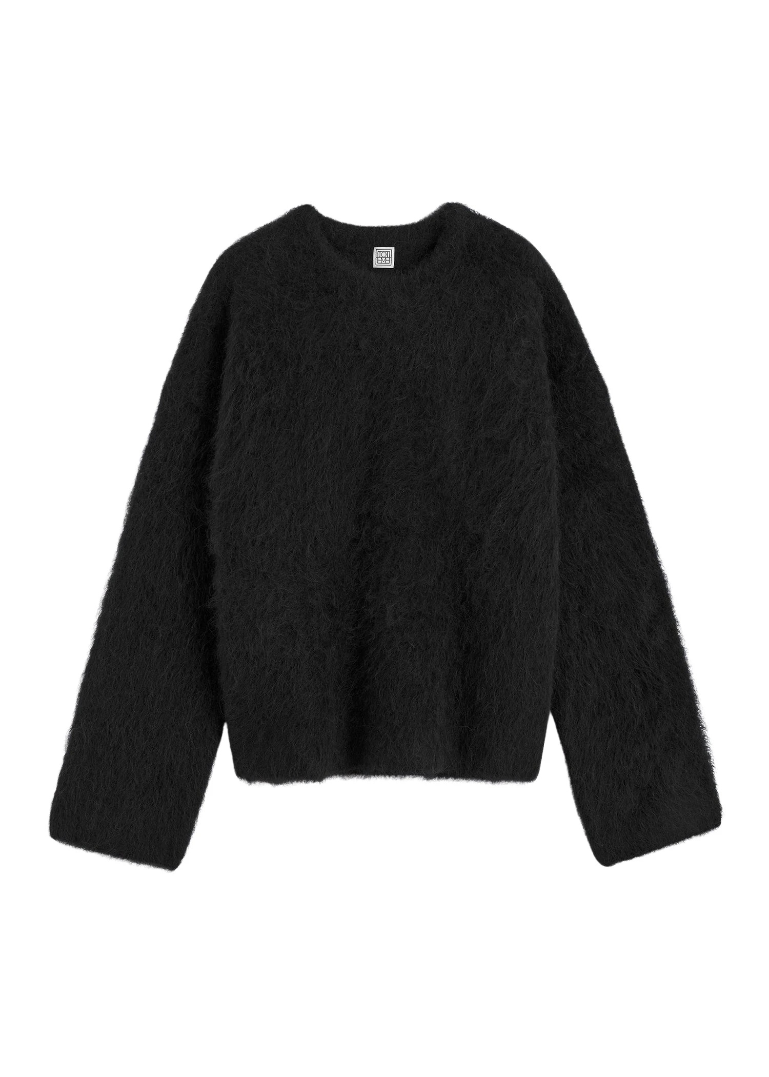 Toteme-Boxy-alpaca-knit-in-Black92618_nobg Totême Boxy alpaca knit in Black - Knitwear - Scandinavian Minimalist Luxury at Coveti