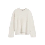 Totême Boxy silk knit in Cream - Knitwear - Scandinavian Minimalist Luxury at Coveti