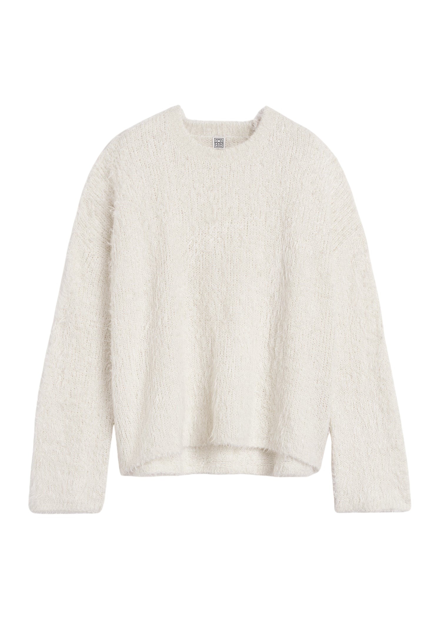 Totême Boxy silk knit in Cream - Knitwear - Scandinavian Minimalist Luxury at Coveti
