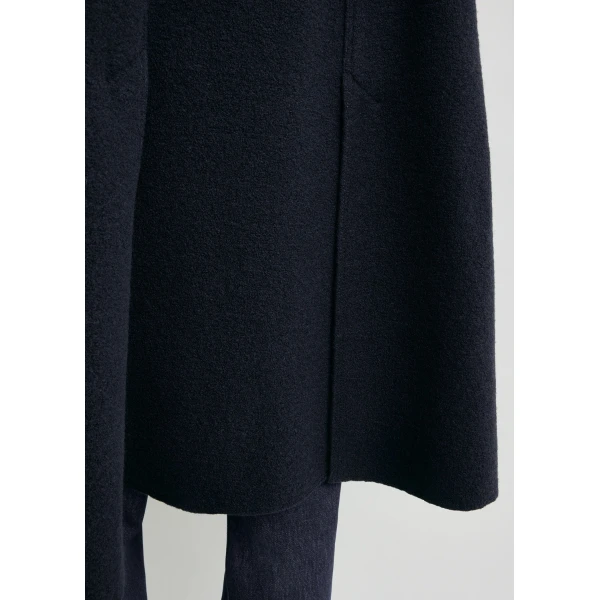 Totême Cape coat in Navy - Jackets - Scandinavian Minimalist Luxury at Coveti