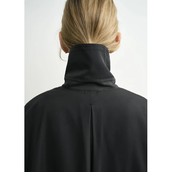 Totême Car coat in Black - Jackets - Scandinavian Minimalist Luxury at Coveti