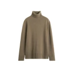 Toteme-Cashmere-turtleneck-in-Hazel19517_nobg Totême Cashmere turtleneck in Hazel - Knitwear - Scandinavian Minimalist Luxury at Coveti