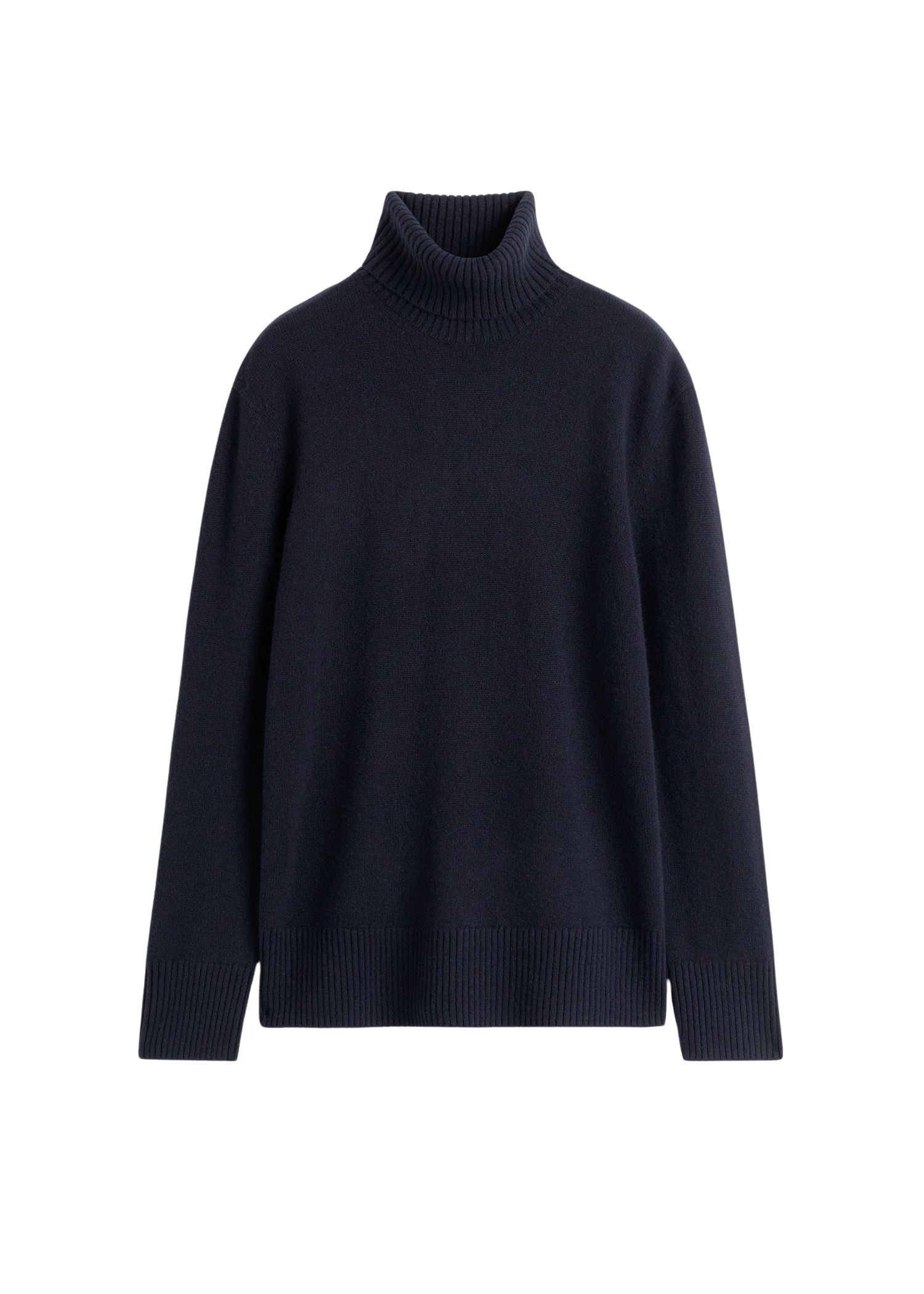 Totême Cashmere turtleneck in Navy - Knitwear - Scandinavian Minimalist Luxury at Coveti
