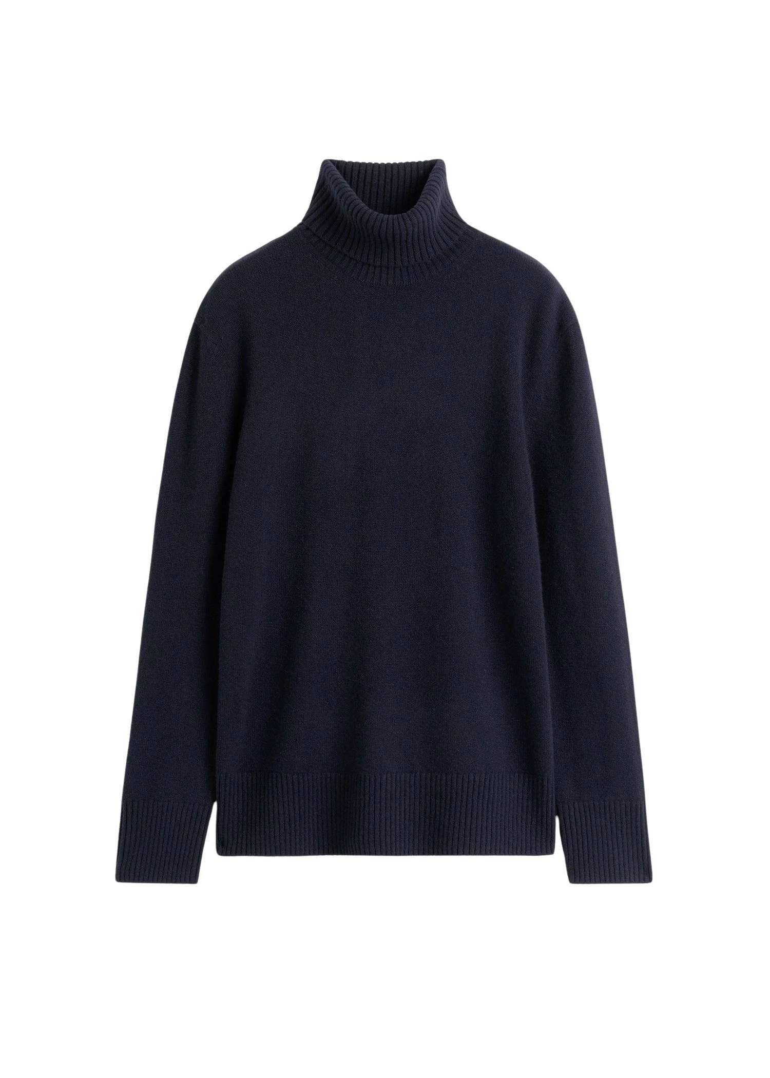 Toteme-Cashmere-turtleneck-in-Navy57152_nobg Totême Cashmere turtleneck in Navy - Knitwear - Scandinavian Minimalist Luxury at Coveti