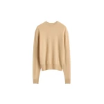 Totême Classic cashmere crew knit in Pale apricot - Knitwear - Scandinavian Minimalist Luxury at Coveti
