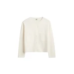 Toteme-Classic-compact-knit-cardigan-in-White97213_nobg Totême Classic compact knit cardigan in White - Knitwear - Scandinavian Minimalist Luxury at Coveti
