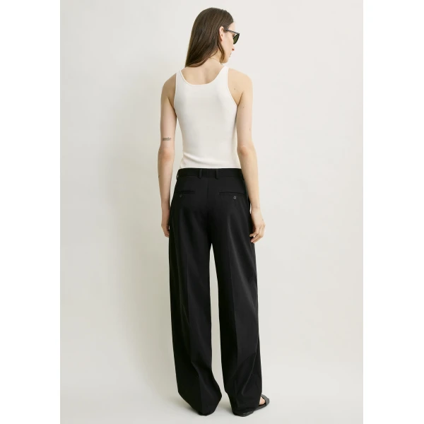 Totême Classic compact knit tank in White - Knitwear - Scandinavian Minimalist Luxury at Coveti