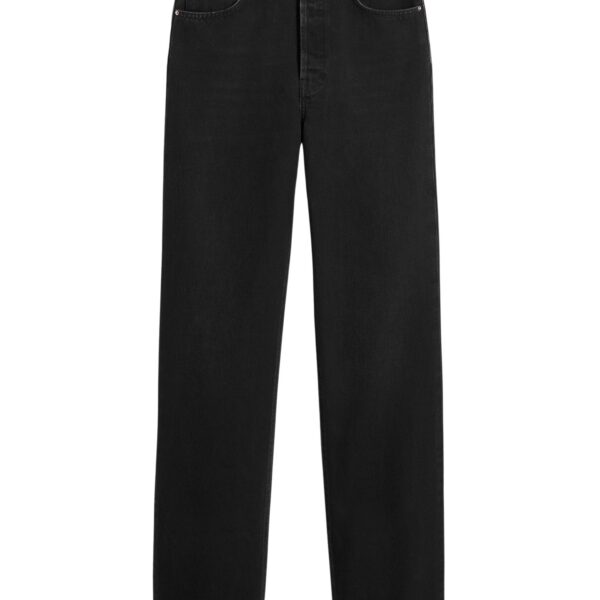 Totême Classic cut denim full length in Faded black - Pants - Scandinavian Minimalist Luxury at Coveti