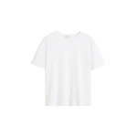 Totême Classic embroidered tee in Optic white - Tops - Scandinavian Minimalist Luxury at Coveti