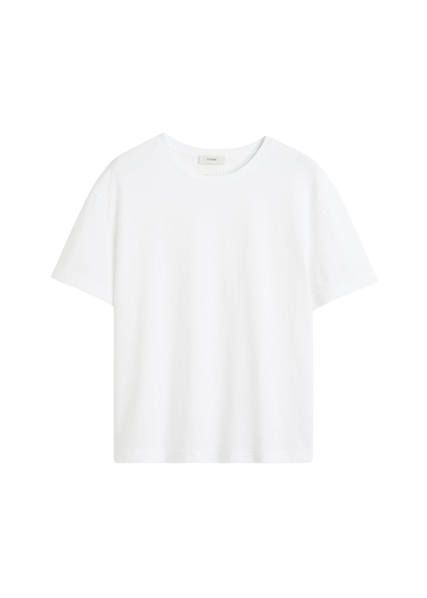 Toteme Classic embroidered tee in Optic white Top