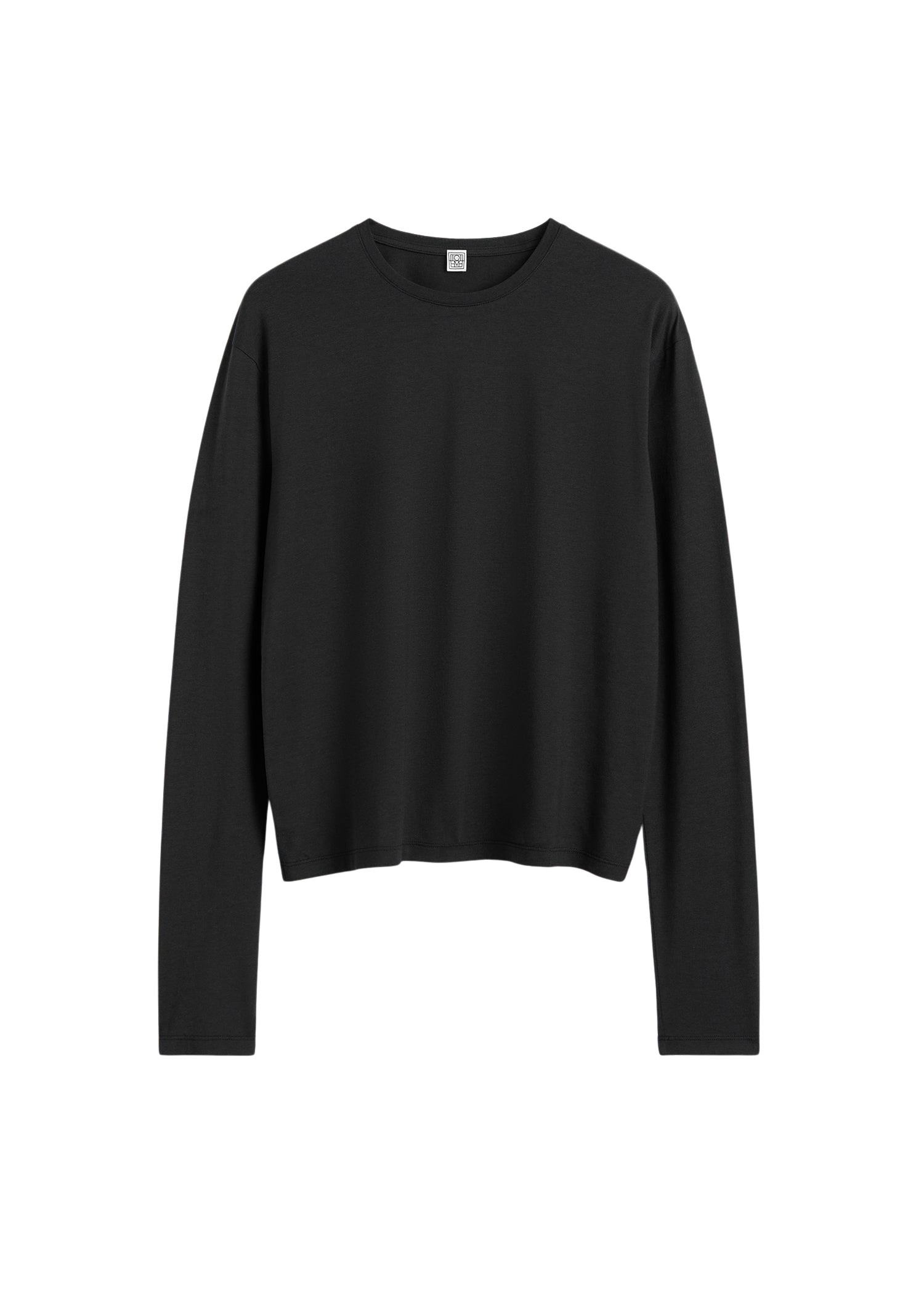 Toteme Classic long-sleeve tee in Black Top