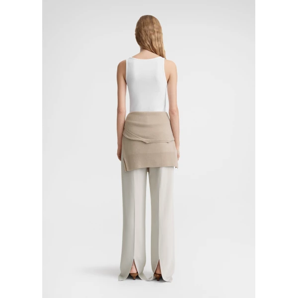 Totême Classic rib tank in White - Tops - Scandinavian Minimalist Luxury at Coveti