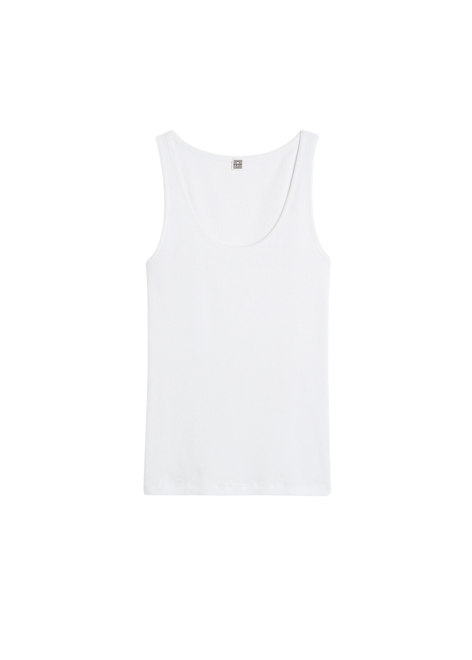 Toteme Classic rib tank in White Top