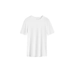 Totême Classic rib tee in White - Tops - Scandinavian Minimalist Luxury at Coveti
