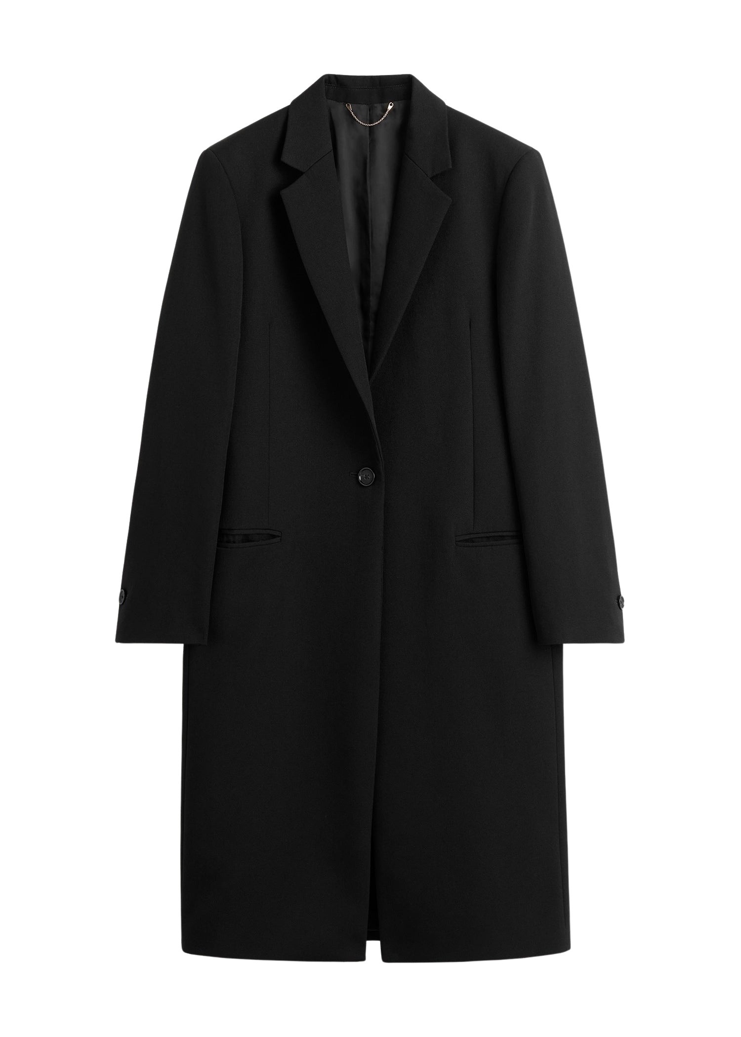 Toteme Classic tailored coat in Black
