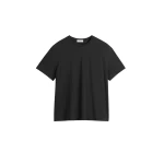 Totême Classic tee in Black - Tops - Scandinavian Minimalist Luxury at Coveti