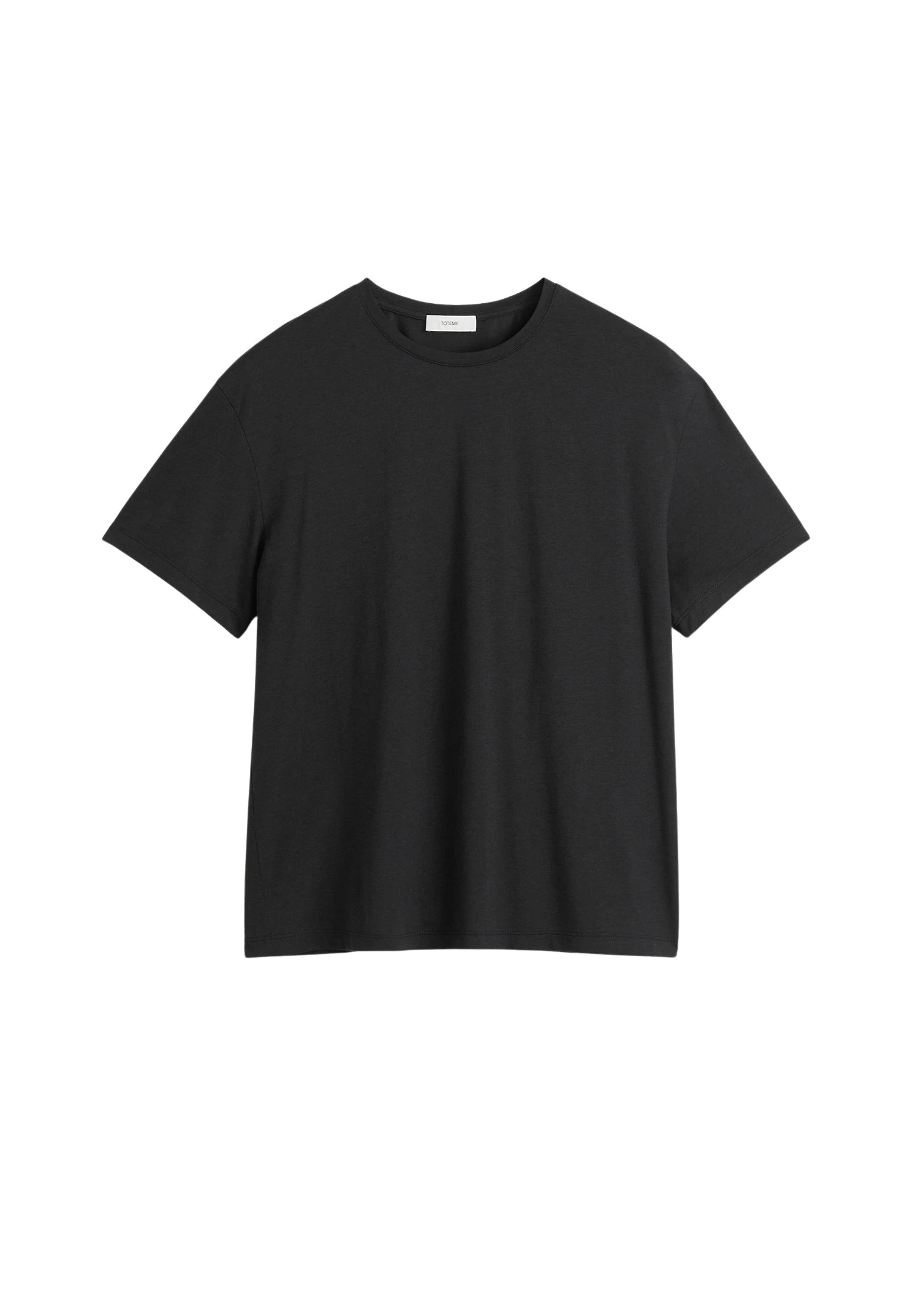 Toteme-Classic-tee-in-Black69493_nobg Totême Classic tee in Black - Tops - Scandinavian Minimalist Luxury at Coveti