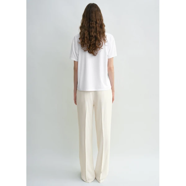 Totême Classic tee in White - Tops - Scandinavian Minimalist Luxury at Coveti