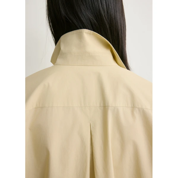 Totême Classic tumbled shirt in Peanut - Tops - Scandinavian Minimalist Luxury at Coveti