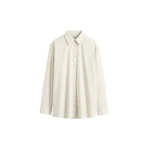 Totême Classic tumbled shirt in Pebble - Tops - Scandinavian Minimalist Luxury at Coveti