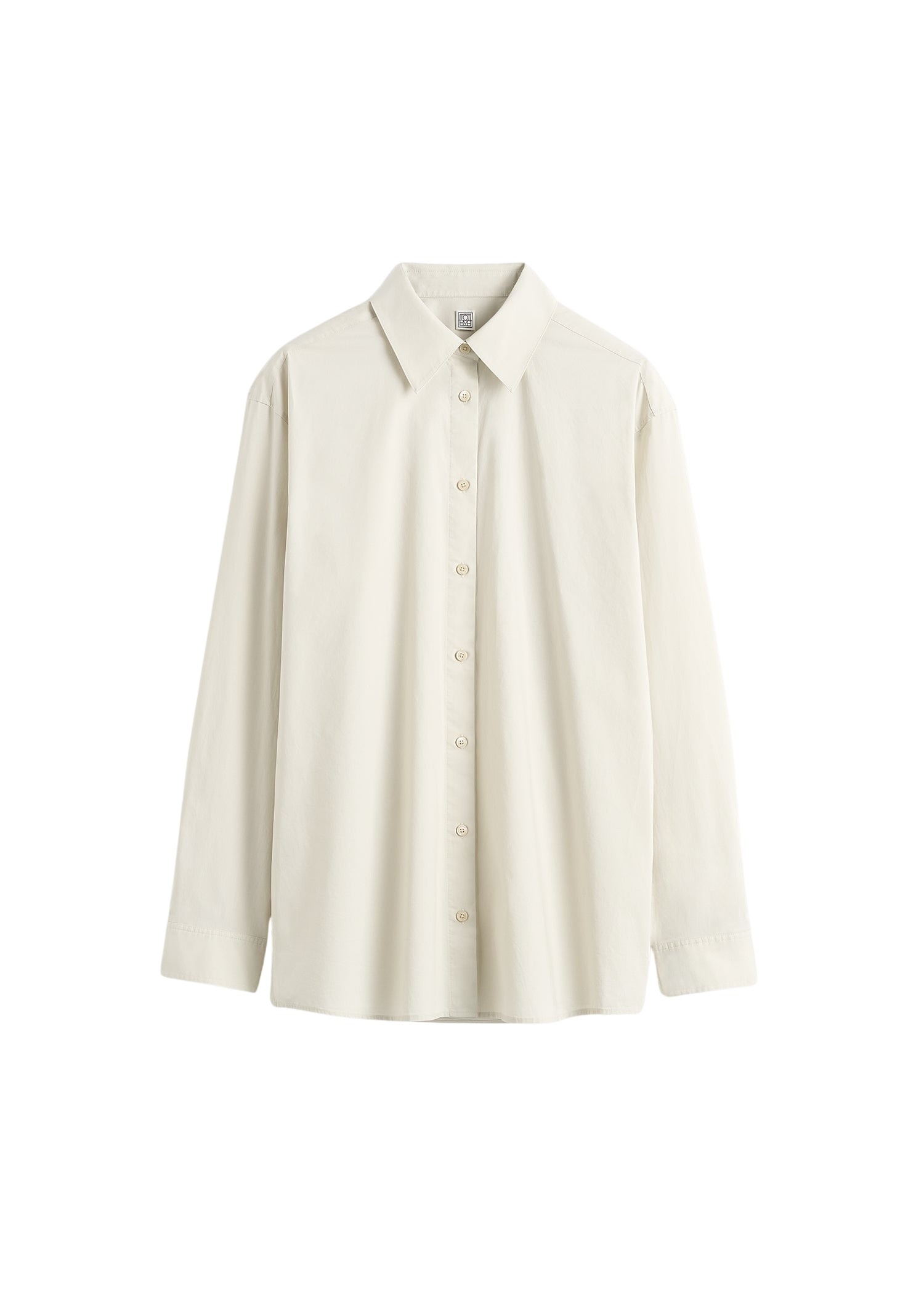 Toteme Classic tumbled shirt in Pebble