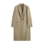 Totême Classic winter coat in Biscuit - Coats - Scandinavian Minimalist Luxury at Coveti