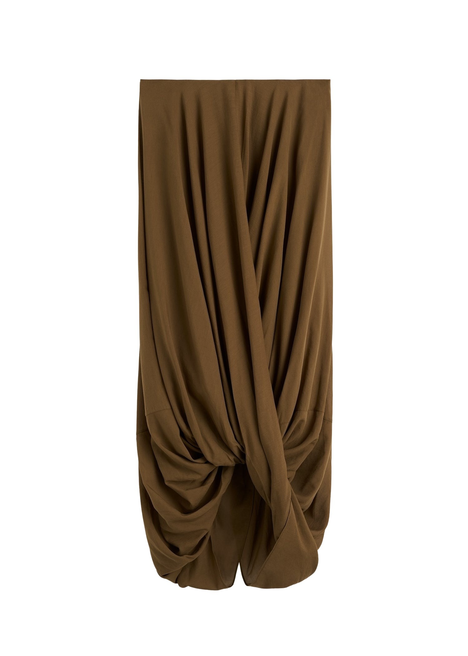 Totême Cocoon skirt in Walnut - Skirts - Scandinavian Minimalist Luxury at Coveti