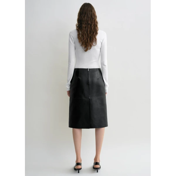 Totême Compact cotton top in White - Knitwear - Scandinavian Minimalist Luxury at Coveti