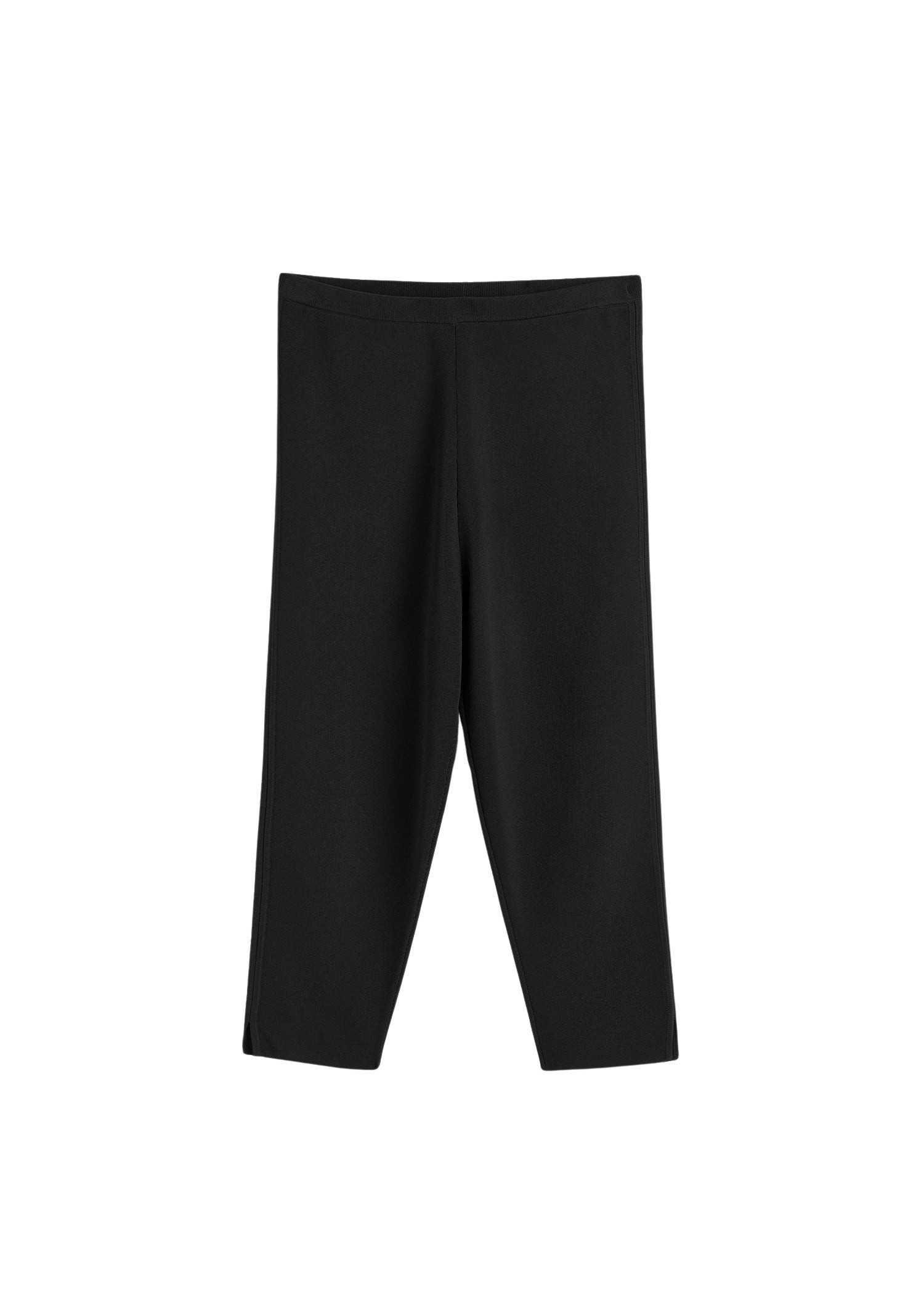 Toteme Compact knit capri trousers in Black