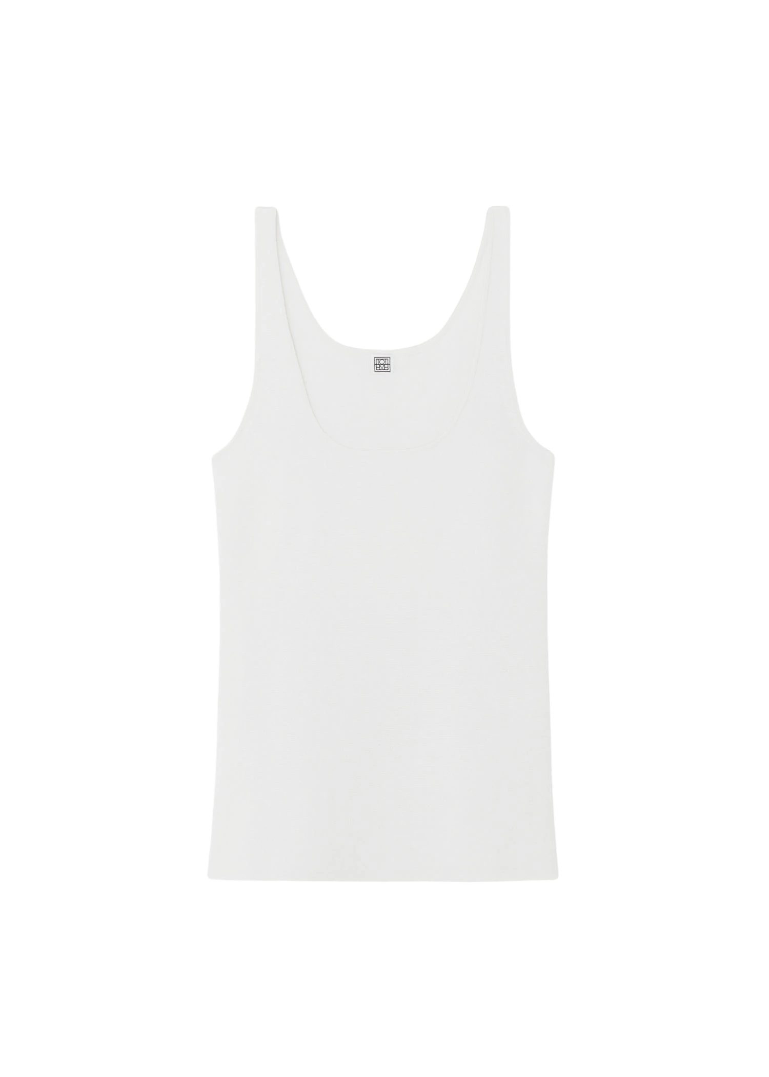 Toteme-Compact-knit-tank-in-White96286_nobg Totême Compact knit tank in White - Knitwear - Scandinavian Minimalist Luxury at Coveti