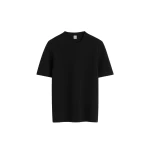 Totême Compact knit tee in Black - Knitwear - Scandinavian Minimalist Luxury at Coveti